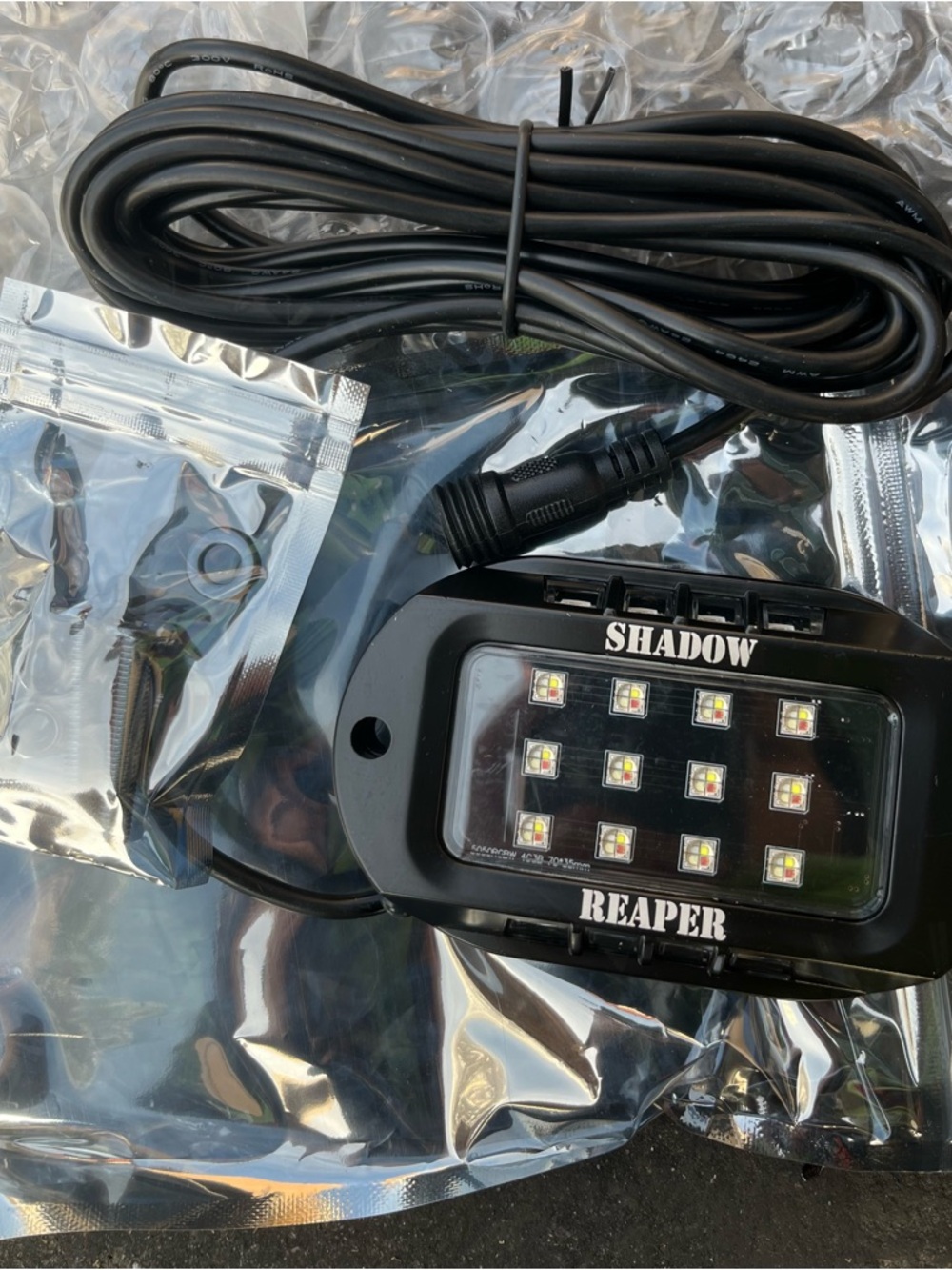 8 pack Shadow Reaper LED Rock Light with Wiring